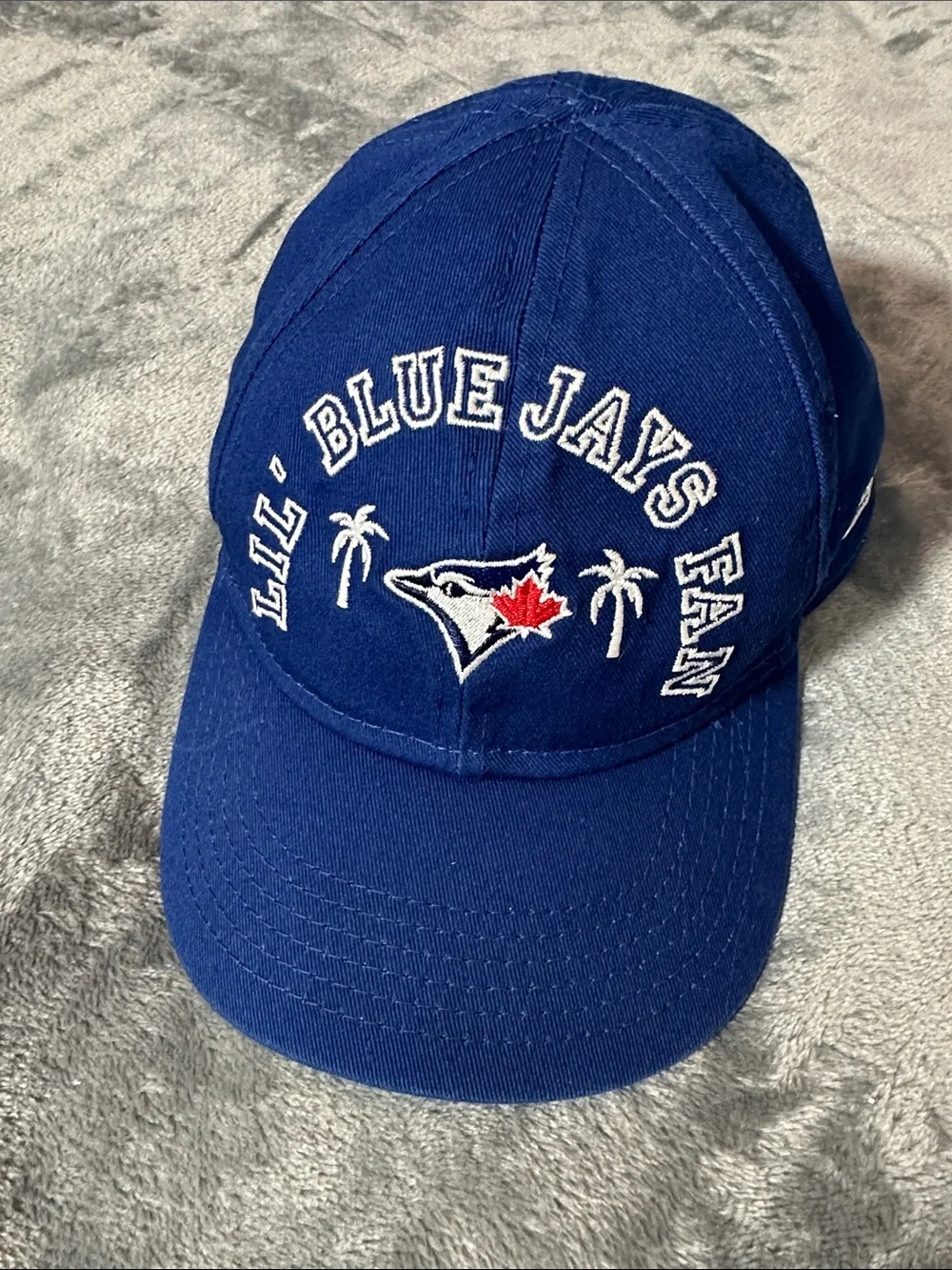 EUC New Era Toddler Baseball Cap - Royal Blue and White Lil Blue Jays Fan